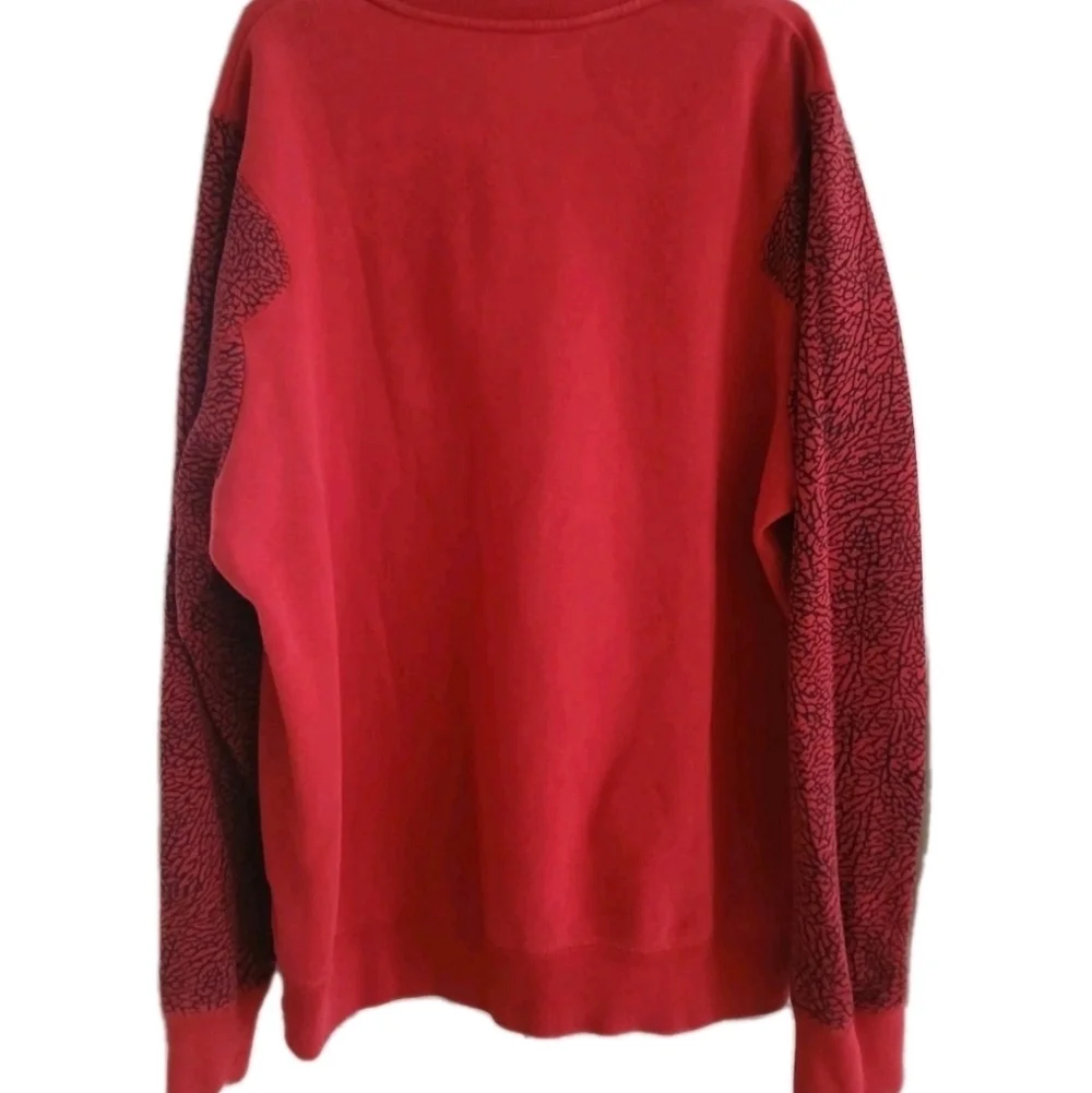 Vintage Jordan Crewneck Sweatshirt Red Long Sleeved Men's Size:XL